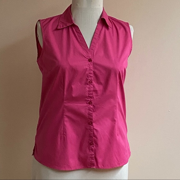 Basic Editions | Tops | Basis Editions Pink Sleeveless Blouse | Poshmark